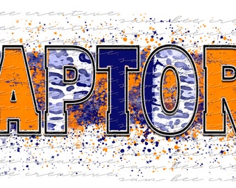 Raptors brush stroke paint splatter digital design / school team spirit all sports / sublimation png file / instant digital download