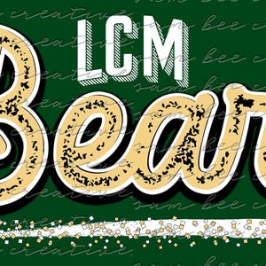 LCM Bears retro digital design / go bears vintage grunge distressed / sublimation png DTG DTF / instant digital download