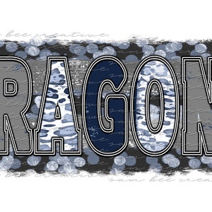 Dragons leopard brush stroke digital design / cheetah paint splatter game day design / sublimation png download / instant digital download