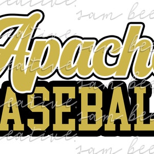 Apache Baseball retro digital design / sublimation png file / instant digital download / apaches leopard design /apaches retro school spirit