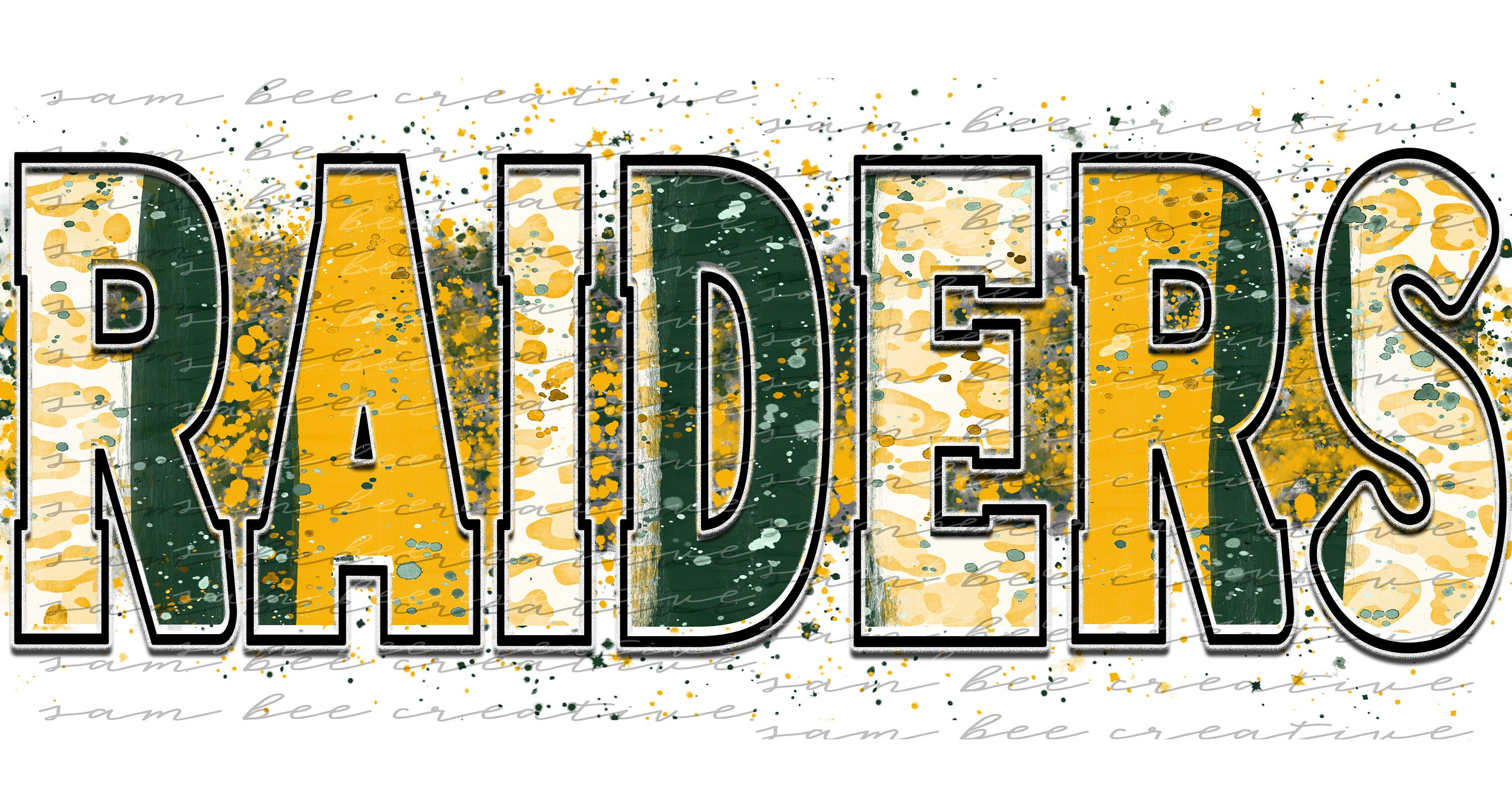 Raiders Leopard Brush Stroke Digital Design / Raiders Football Design ...
