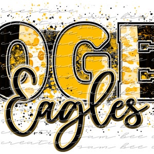 Roger Eagles digital design / leopard brush stroke paint splatter baseball football / sublimation png file / instant digital download