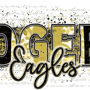 Rogers Eagles digital design / leopard brush stroke paint splatter baseball football / sublimation png file / instant digital download