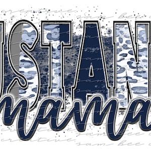 Mustangs Mama digital design / cheetah leopard game day mustangs baseball softball / sublimation png file / instant digital download