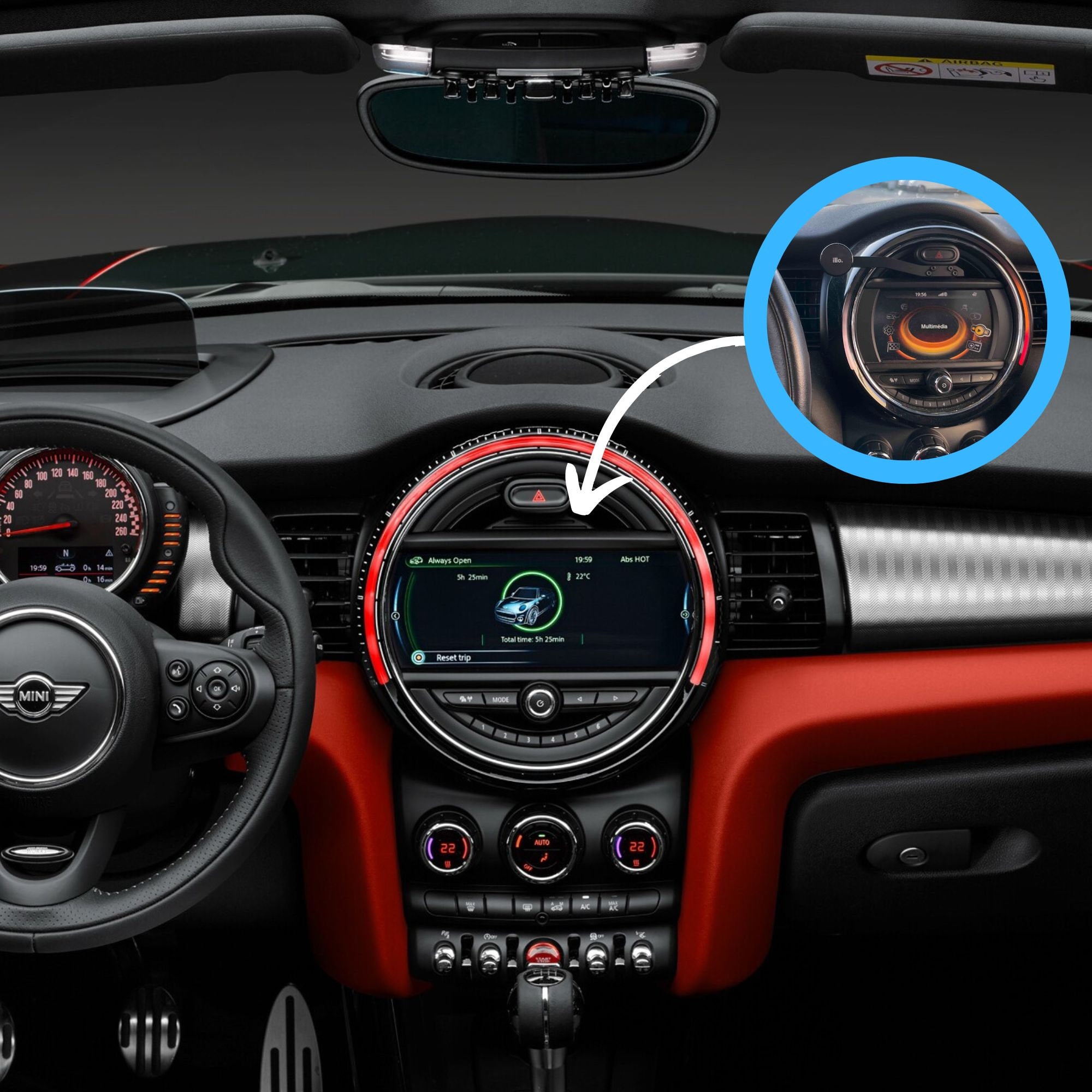 Mini cooper smartphone holder online