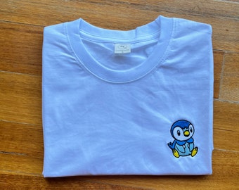 Embroidered Sweatshirt | T-Shirt | Piplup - anime, unisex