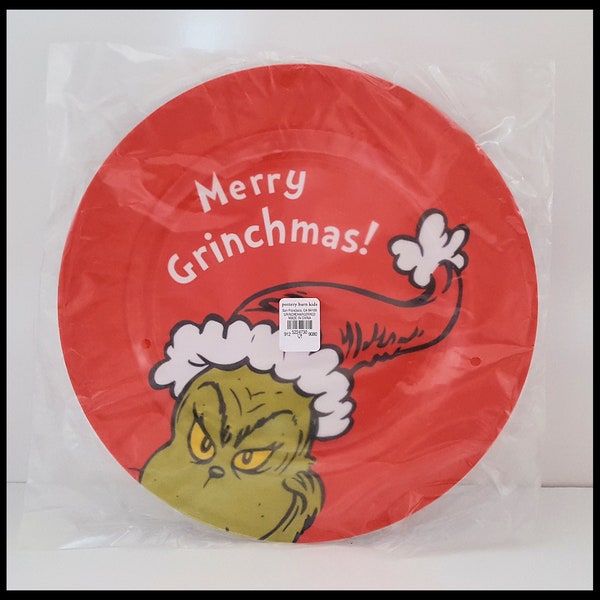 Grinch Plate Etsy
