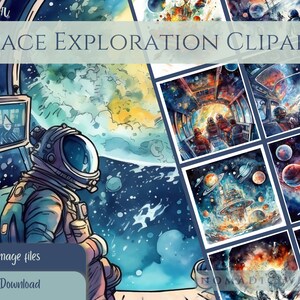 宇宙探査、天体風景、月のクリップアート、宇宙飛行士、ロケット船、宇宙船、惑星の写真、ジャンクジャーナル