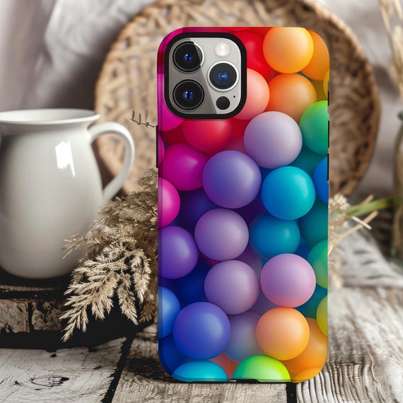3D Colorful Phone Case Look iPhone 15 14 13 12 11 pro max, Samsung Galaxy S22 S23 S24 Ultra Google Pixel 6 7 8 pro Abstract Art Phone Case