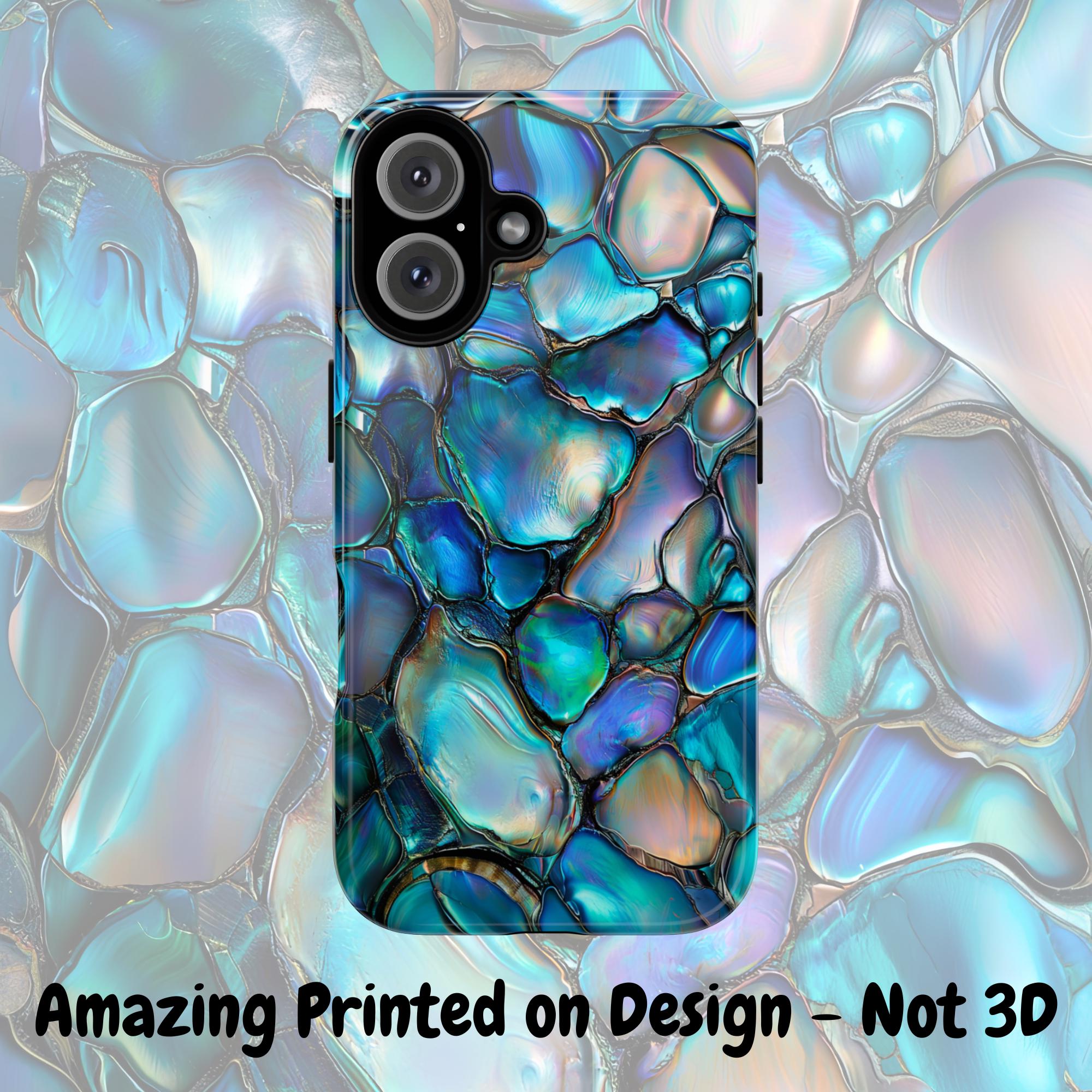 Abalone Shell Design Tough Phone Casing, Paua Shell Pearlescence Cover ...