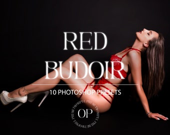 10 RED BOUDOIR PRESETS mobile & desktop | Instagram Presets | Luxury Presets | minimal preset | Boudoir photo filter | Lingerie Presets |