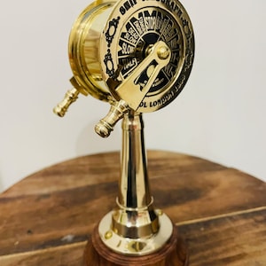 Nautical Maritime Brass Ship Telegraph Model: Nautical Home Decor , Table top , Christmas Gift .