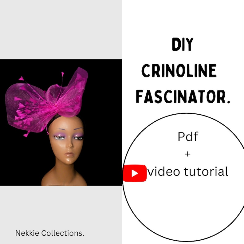 Fascinator Diy How to Make Fascinator Crinoline Fascinator Etsy