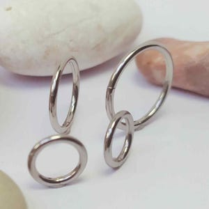 Pierced Septum Nosering - 16g Septum Ring Clicker - Nose Ring Clicker - Septum Hoop Ring - Hinged Nose Ring Hoop Gold - Hinged Nose Hoop