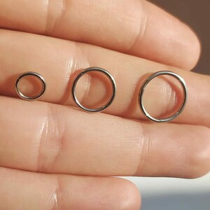 16g Septum Ring Clicker - Pierced Septum Nosering - Nose Ring Clicker - Septum Hoop Ring - Hinged Nose Ring Hoop Gold - Hing Septum Ring