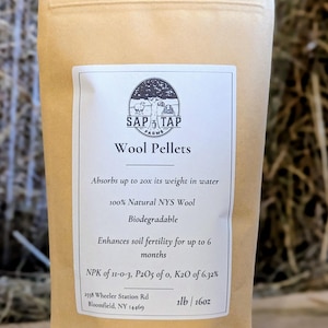 Natural Wool Pellets: Garden Soil Amendment, Slug Repellent
