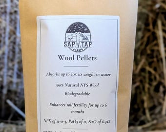Natural Wool Pellets: Garden Soil Amendment, Slug Repellent