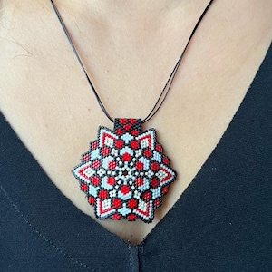 Mandala Design, 3D, Miyuki Neclace