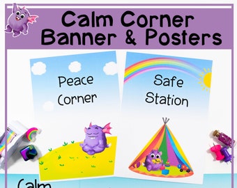 Calm Corner Banner & Sign Classroom Display Pack