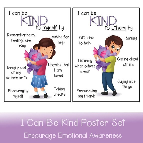 I Can Be Kind Poster Set - Etsy