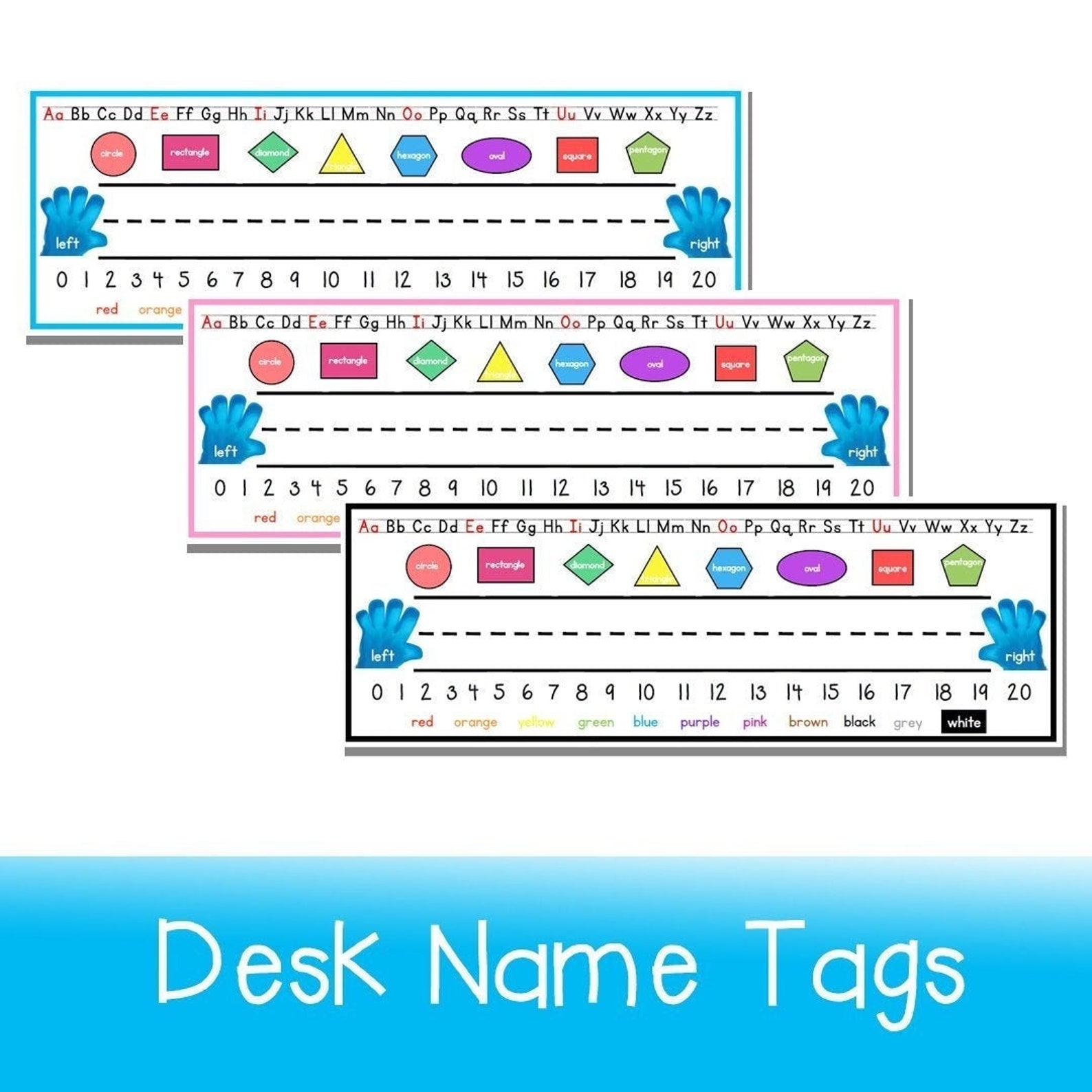 Classroom Desk Name Tags Etsy
