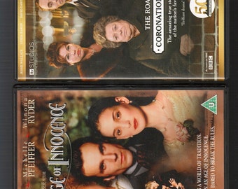 DVD's (USED) movies - the road to coronation street & the age of innocence