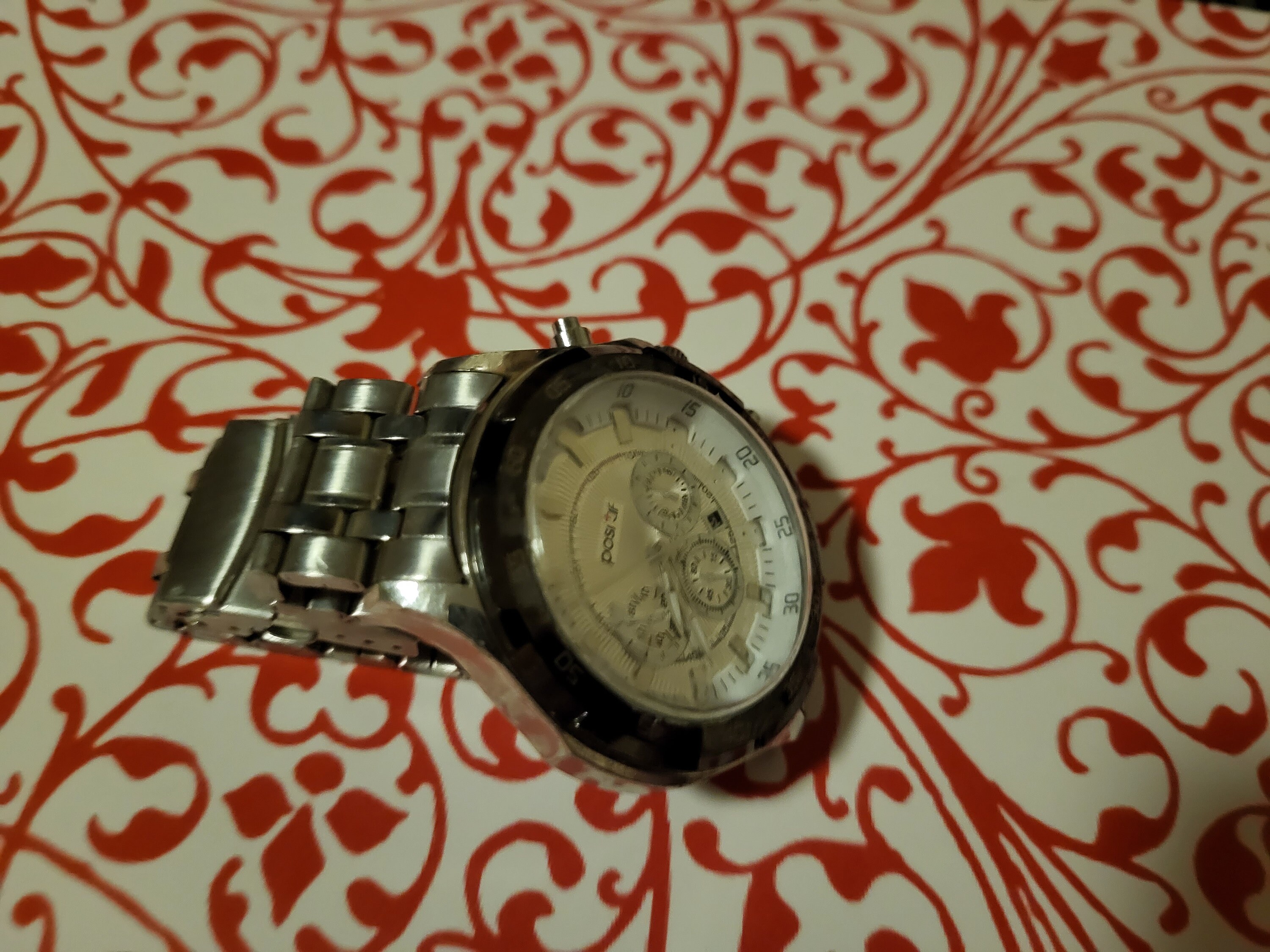 Rare Find 1990 s Positif QUARTZ Men s Wrist Watch Original Banding Excellent Condition Not Working Spares or Repair Etsy UK