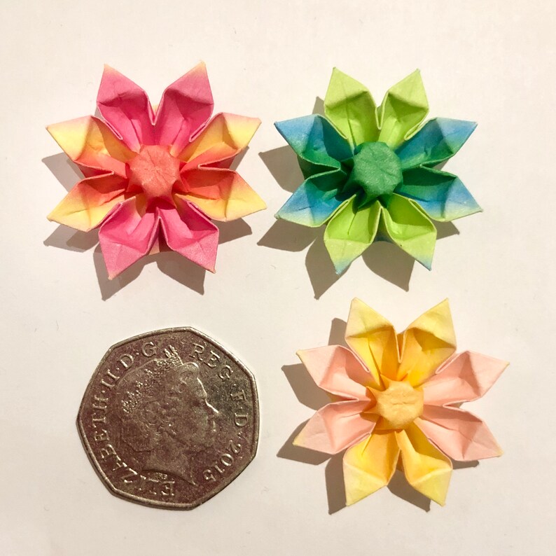 Origami Wall Art, Origami Flowers, Valentine's Day Gift, Origami Gift