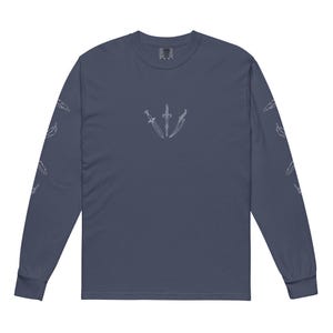 Camisa de manga larga con estampado de cuervo y dagas de Vax'ildan Vox Machina