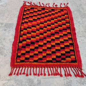 3x3 ft - Vintage bohemian rug -Welcome rug - Front door rug Indoor outdoor rug Decor rug -Entrance door mat -indoor mat -handmade furniture-