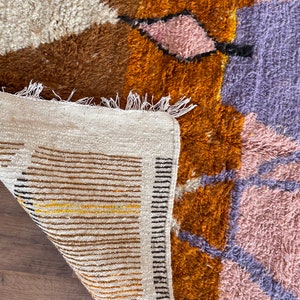 Multicolored Berber Rug: Custom Moroccan Wool Boho Carpet - Etsy