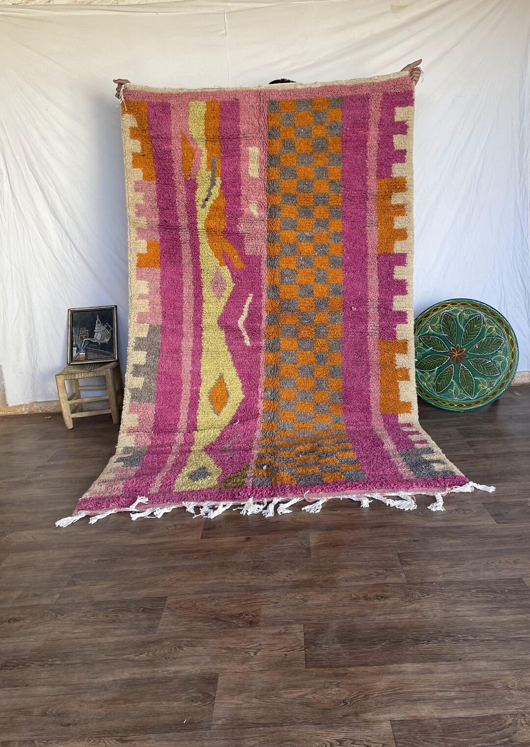 Carpet for Living Room, Berber Rug, Moroccan Wool Rug, Soft Wool Rug