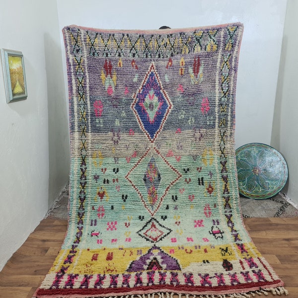 Custom carpet for living room -Traditional wool rugs -  rustic home decor -Boho Decor vintage -Custom Moroccan Rug - handmade furniture