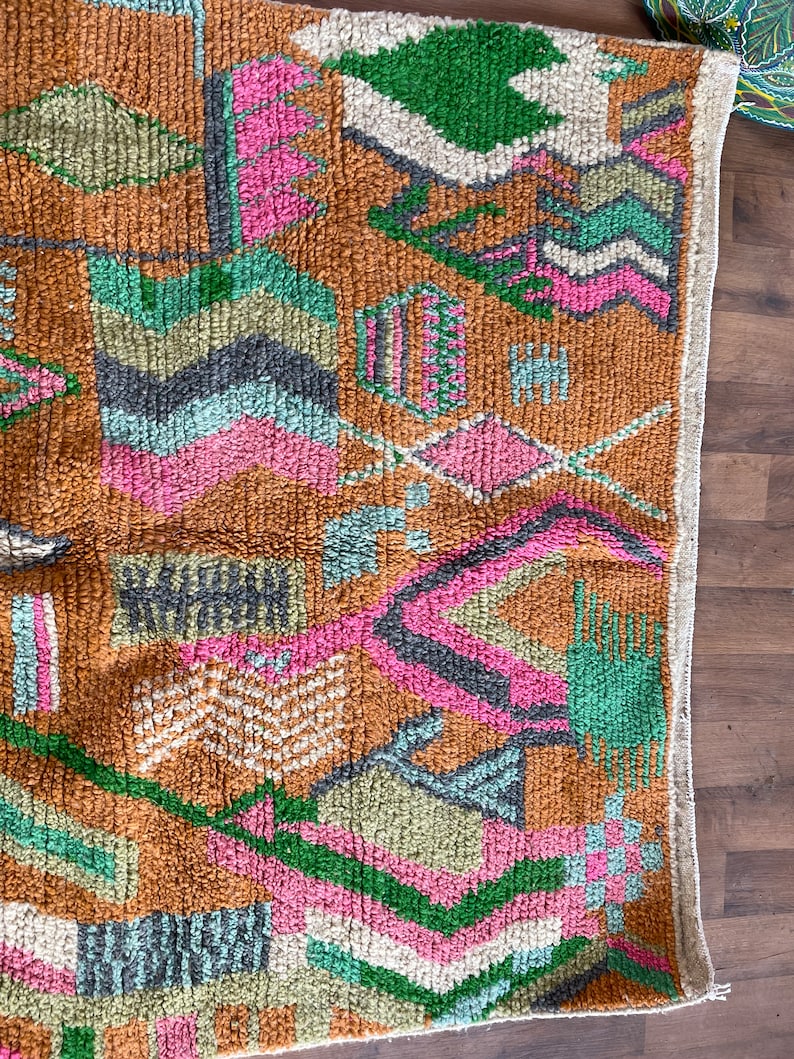 Handmade Wool Berber Rug: Moroccan Bohemian Decor - Etsy New Zealand