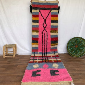 Tapis de passage personnalisé - tapis de passage coloré - tapis d&#39;entrée d&#39;intérieur - chemins de cuisine - tapis de passage marocain - longs chemins de couloir - tapis berbère