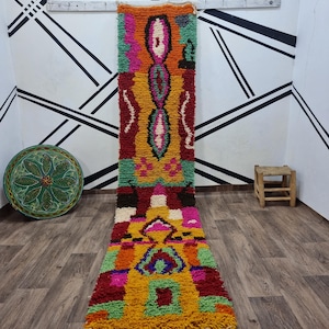 Custom runner rug, Custom moroccan rug, Handmade rug, Berber runner rug, bohemian rug, Beni ourain rug, Moroccan rug,  Wool rug