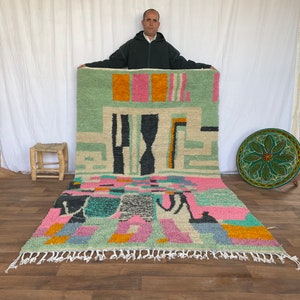 moroccan wool rug, moroccan style rug, bohemian rug, handmade rug, outdoor patio, beniourain Rug, decor rug, Handmade Gift