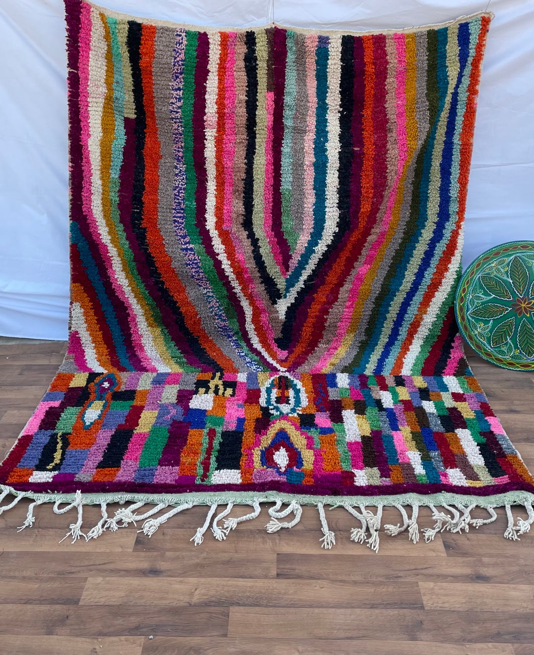 Handmade Moroccan Rug: Abstract Multicolored Berber Carpet - Etsy