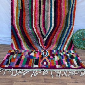 Alfombra marroquí - alfombra personalizada - corredor de alfombra Azilal - alfombra multicolor abstracta - alfombra marroquí hecha a mano - alfombra marroquí - muebles hechos a mano