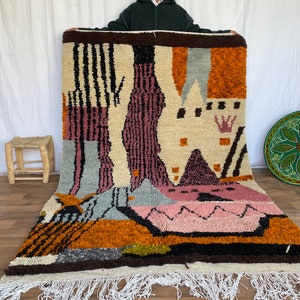 area rugs for living room modern - rugs for bedroom - Bohemian Rug - Modern Rug -custom moroccan rug - colorful rug -boho rug -gifts