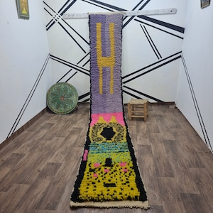 Custom runner rug, Custom moroccan rug, Handmade rug, Berber runner rug, bohemian rug, Beni ourain rug, Moroccan rug,  Wool rug