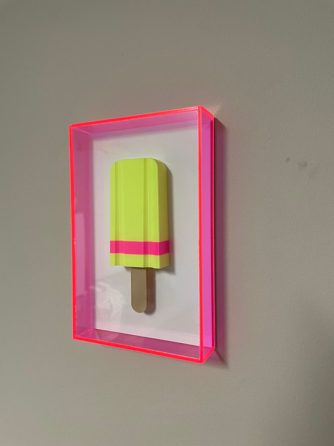 Pop Art Popsicle Wall Art Popsicle 3D Sculptures Modern Etsy