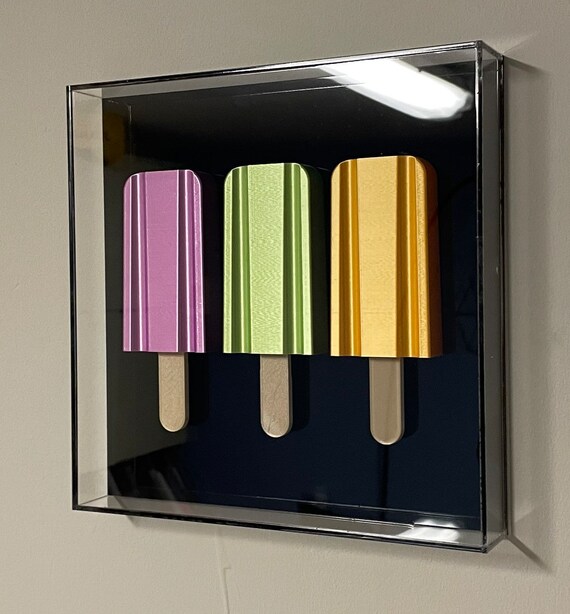 Pop Art Popsicle Wall Art Popsicle 3D Sculptures Modern Etsy