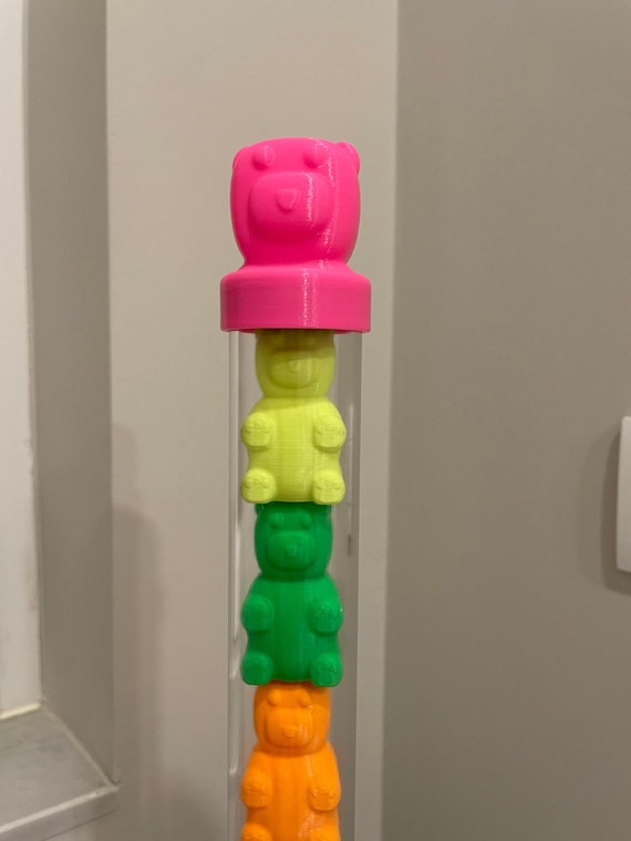 Pop Art GIANT Gummy Bear TOWER , 3D Wall Art, Wall Decor, Gummy Bears Play  Room Decor, Acrylic Frame 