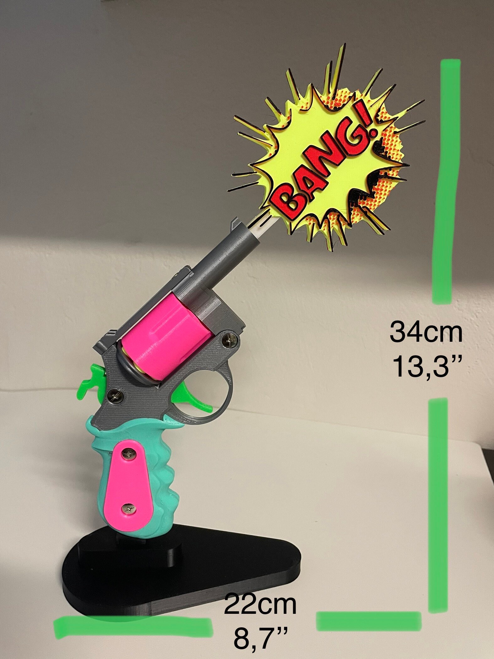Pop Roll Revolver POPART REVOLVER BANG 3D Sculpture - Etsy
