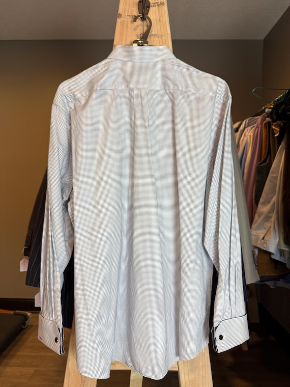 Astor & Black Custom Tailored Plaid Dark Blue Pat… - image 3