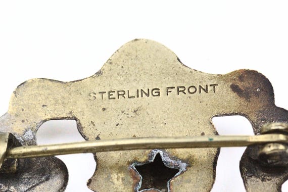 Authentic Spectacular Sterling Silver Antique Art… - image 8