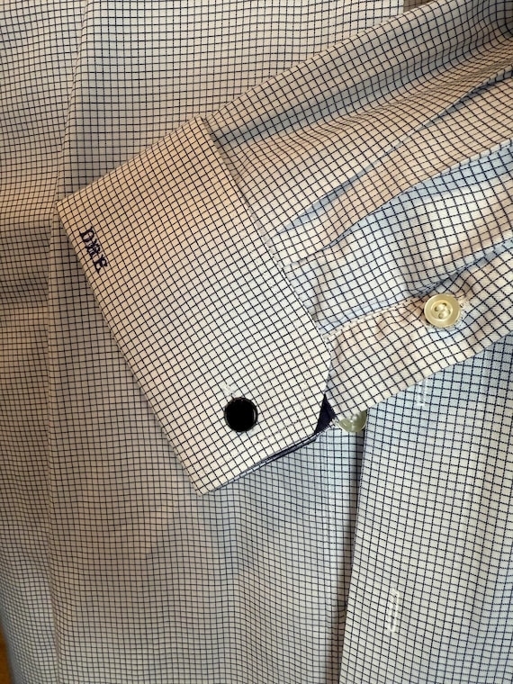 Astor & Black Custom Tailored Plaid Dark Blue Pat… - image 5