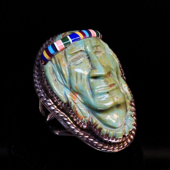 Exceptional Older Navajo Royston Turquoise Indian… - image 1