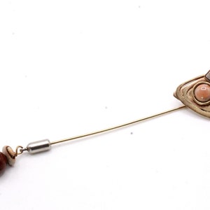 Gale Rothstein II Signed Vintage Modernist Sculptural Studio Artisan Stick Pin
